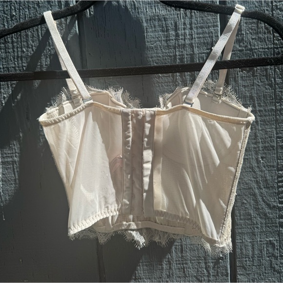 Victoria’s Secret Dream Angels Lined Strapless Metallic Lace Bustier Corset - Picture 4 of 6